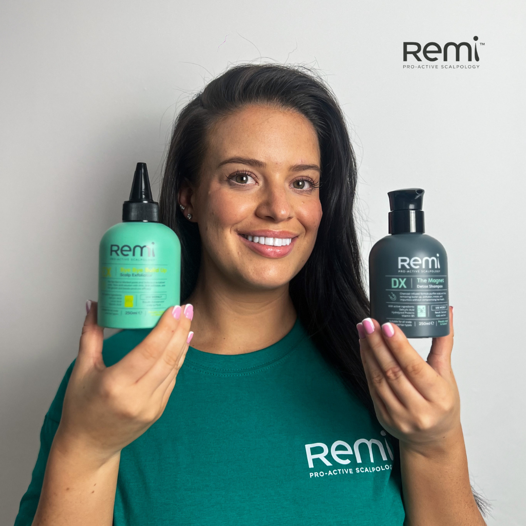 Remi Bye Bye Build Up Scalp Exfoliator / The Magnet Detox Shampoo